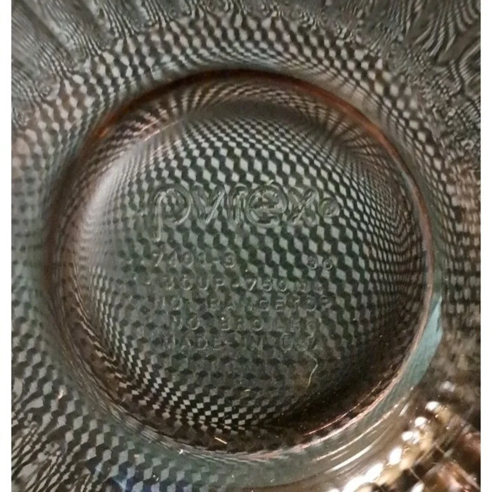 Vtg Pyrex Amethyst Purple Cranberry Bowl‎ Nesting Ribbed 7401-S 3 Cup 750ml